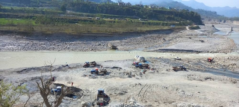 Flooded Seti river erodes bridge, disrupts transportation