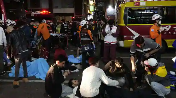 Halloween Tragedy in South Korea,156 confirmed death during the mass stampede that happened during the Halloweed Celebration.